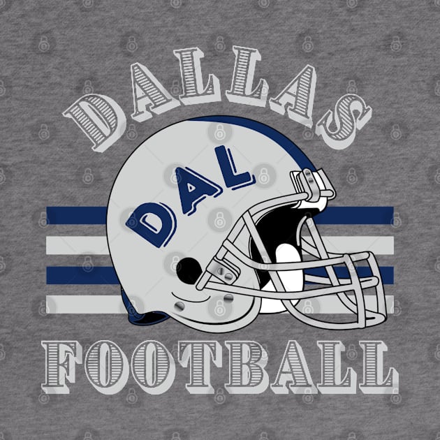 Dallas Football Vintage Style by Borcelle Vintage Apparel 